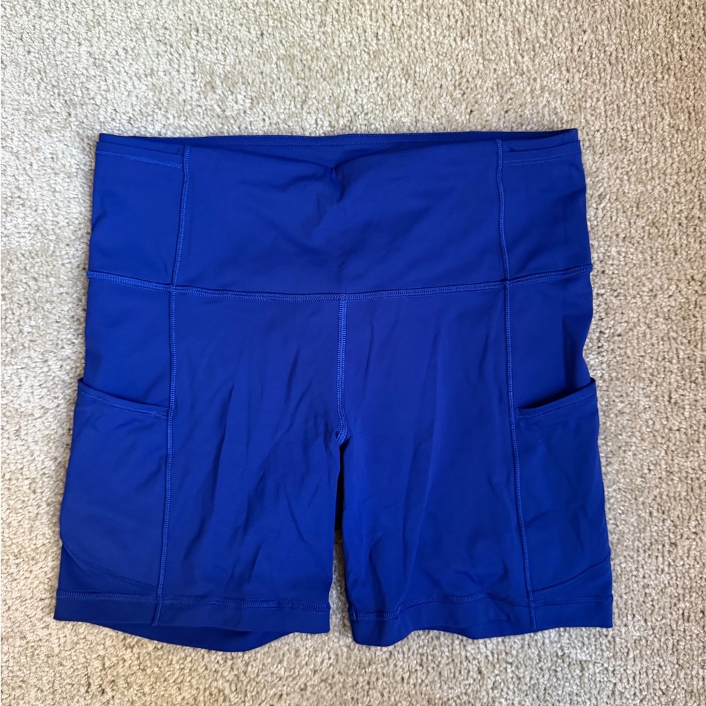 Lululemon Athletica Royal Blue Bike Shorts